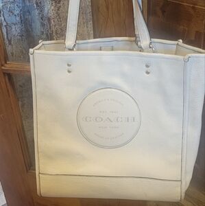 Authentic Coach Cream Tote